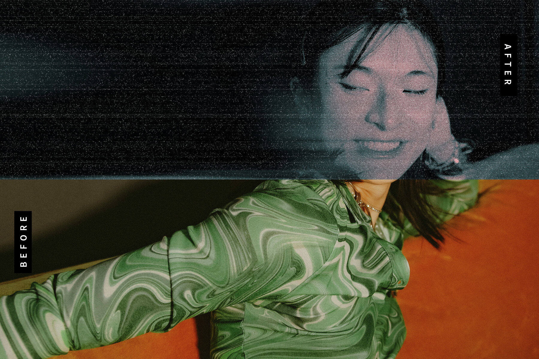 Smudged Image Effect Mockup 7