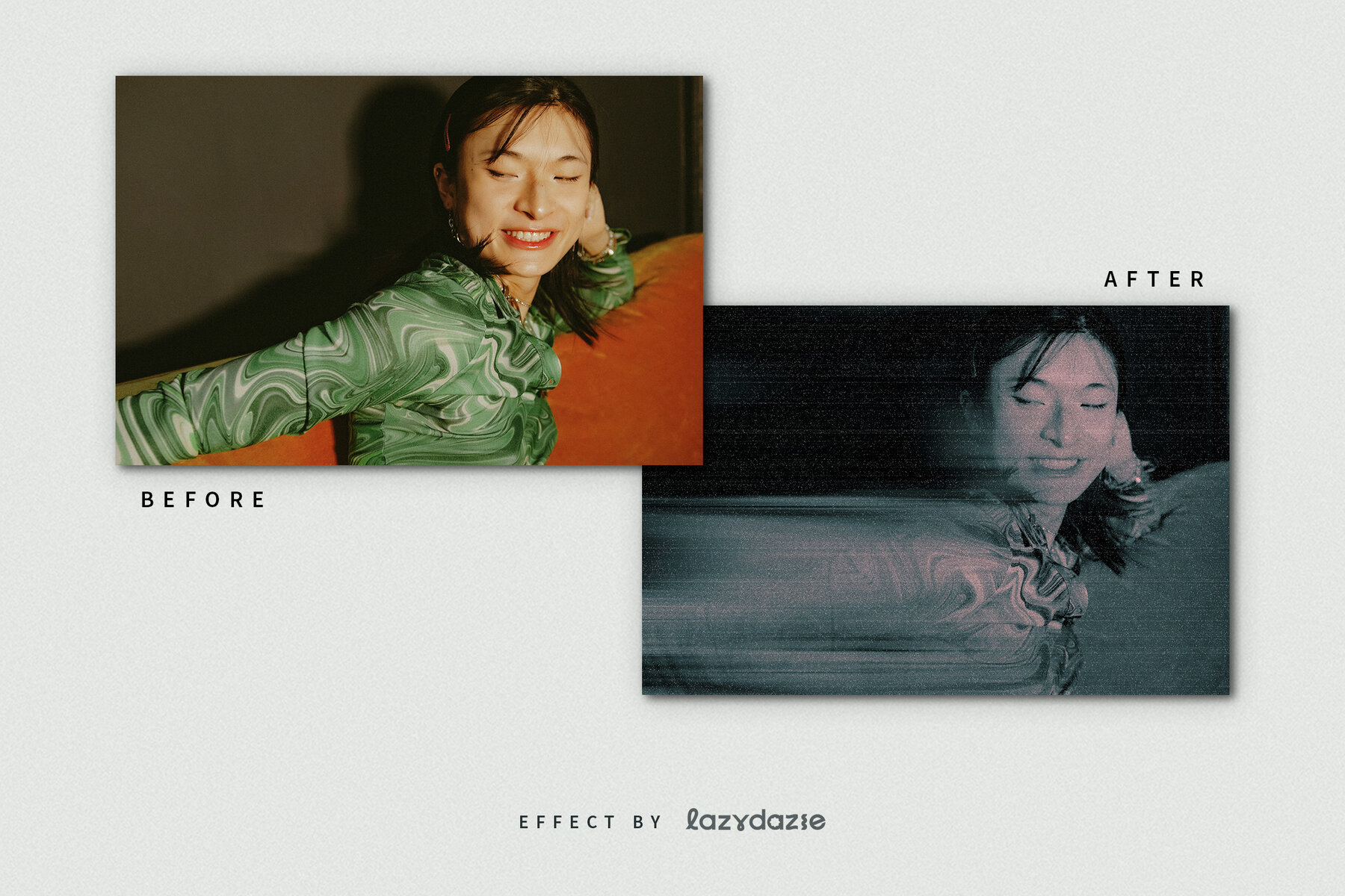 Smudged Image Effect Mockup 8