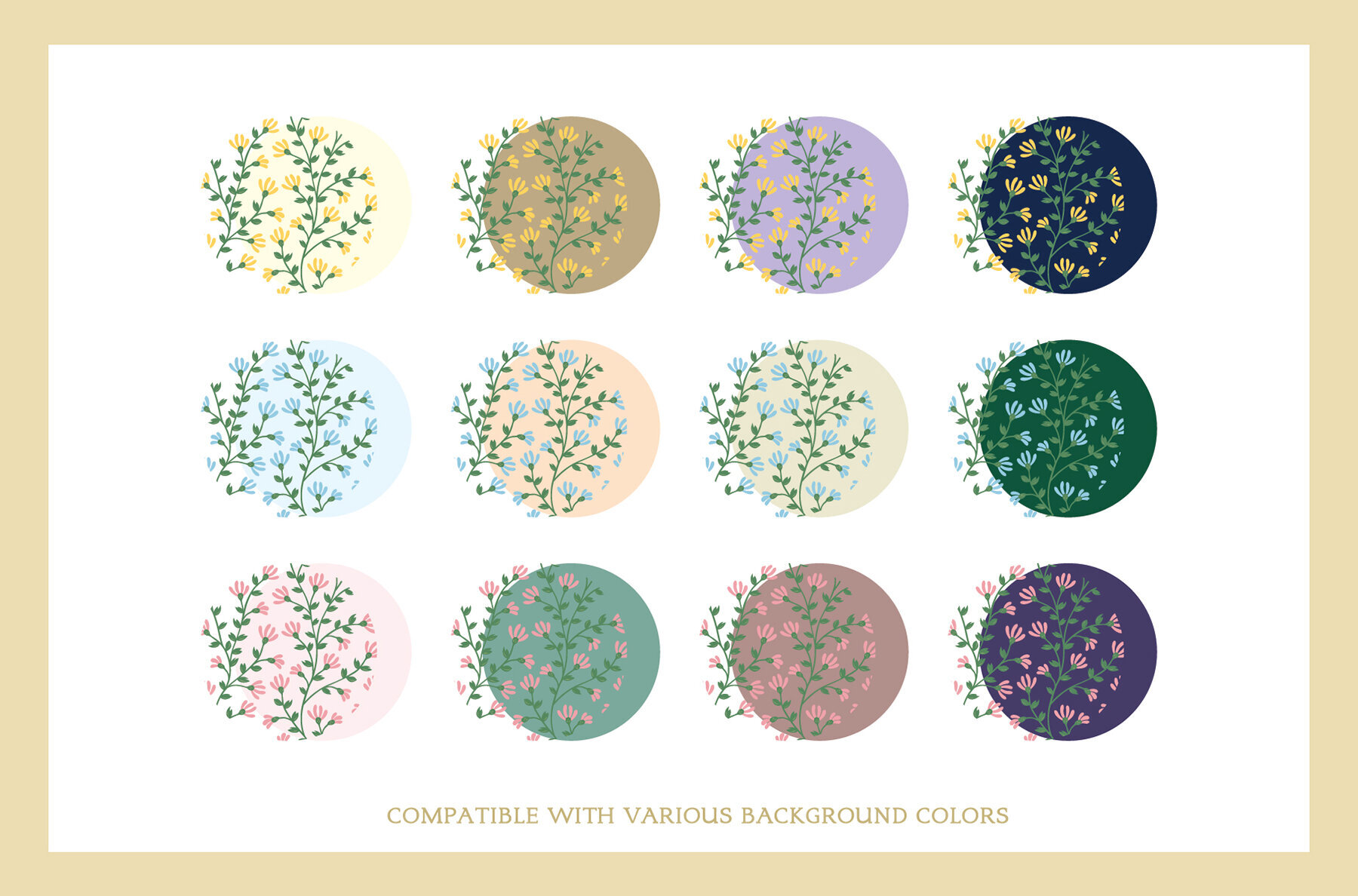 Simple Spring Pattern 02 Vines 3