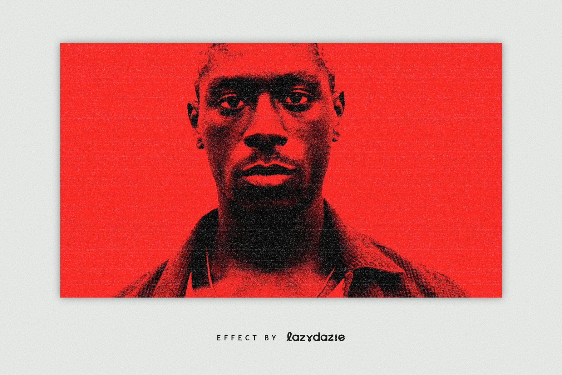 Grunge Photocopy Image Effect Mockup 2