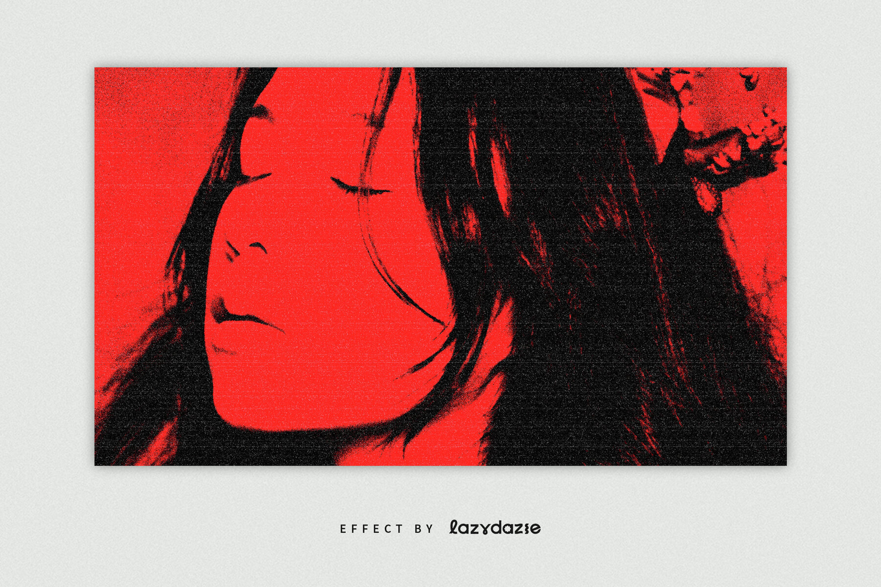 Grunge Photocopy Image Effect Mockup 3