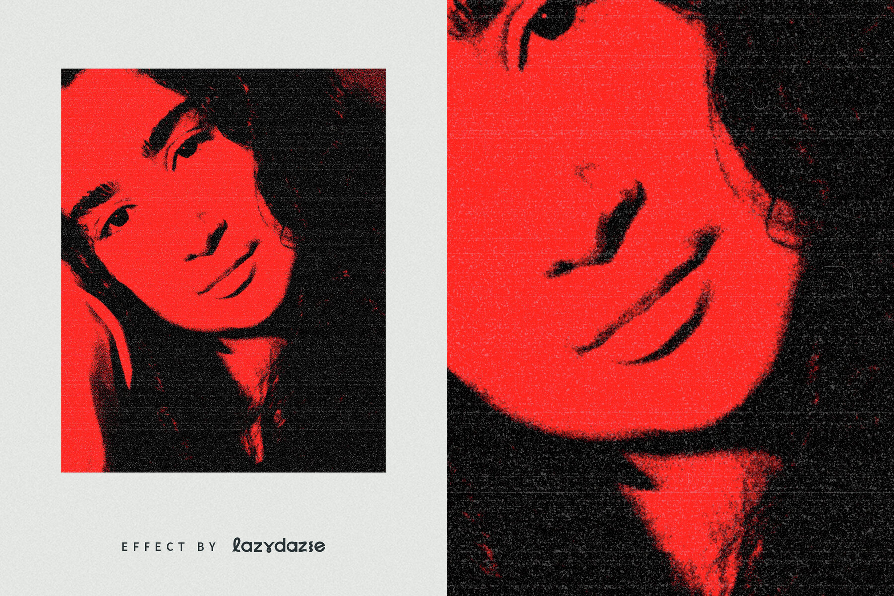 Grunge Photocopy Image Effect Mockup 6