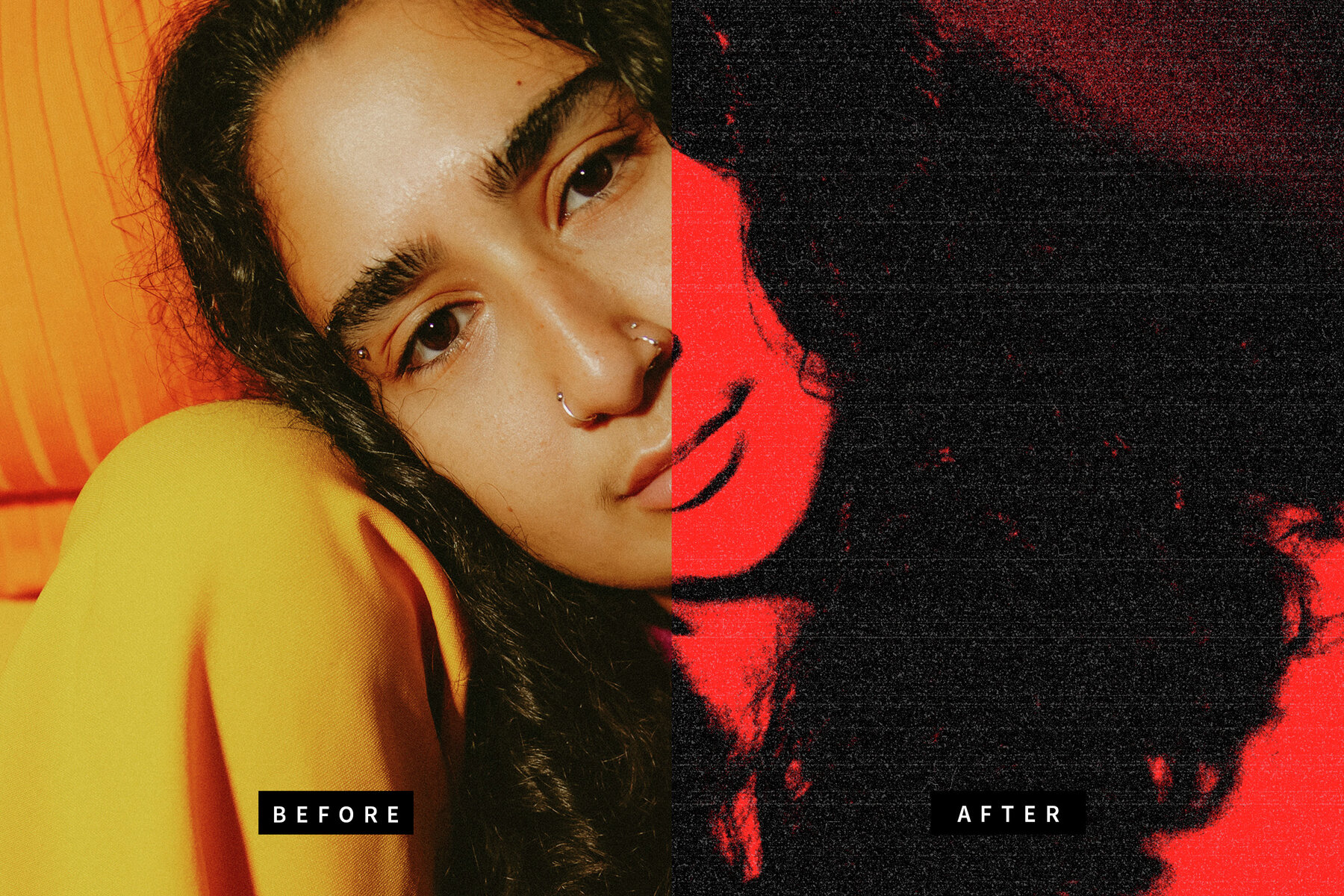 Grunge Photocopy Image Effect Mockup 7