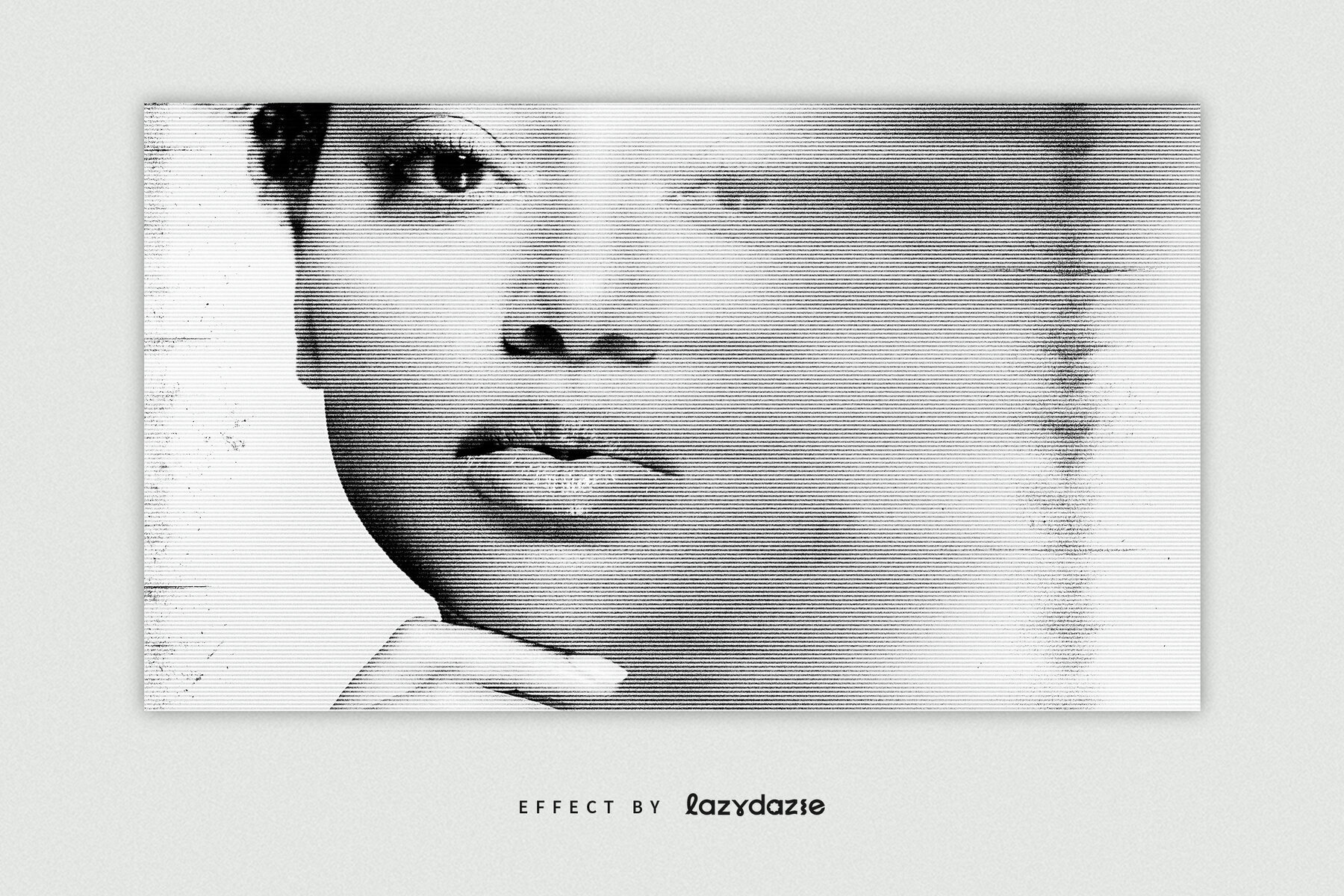 Messy Scanner Image Effect Mockup 2