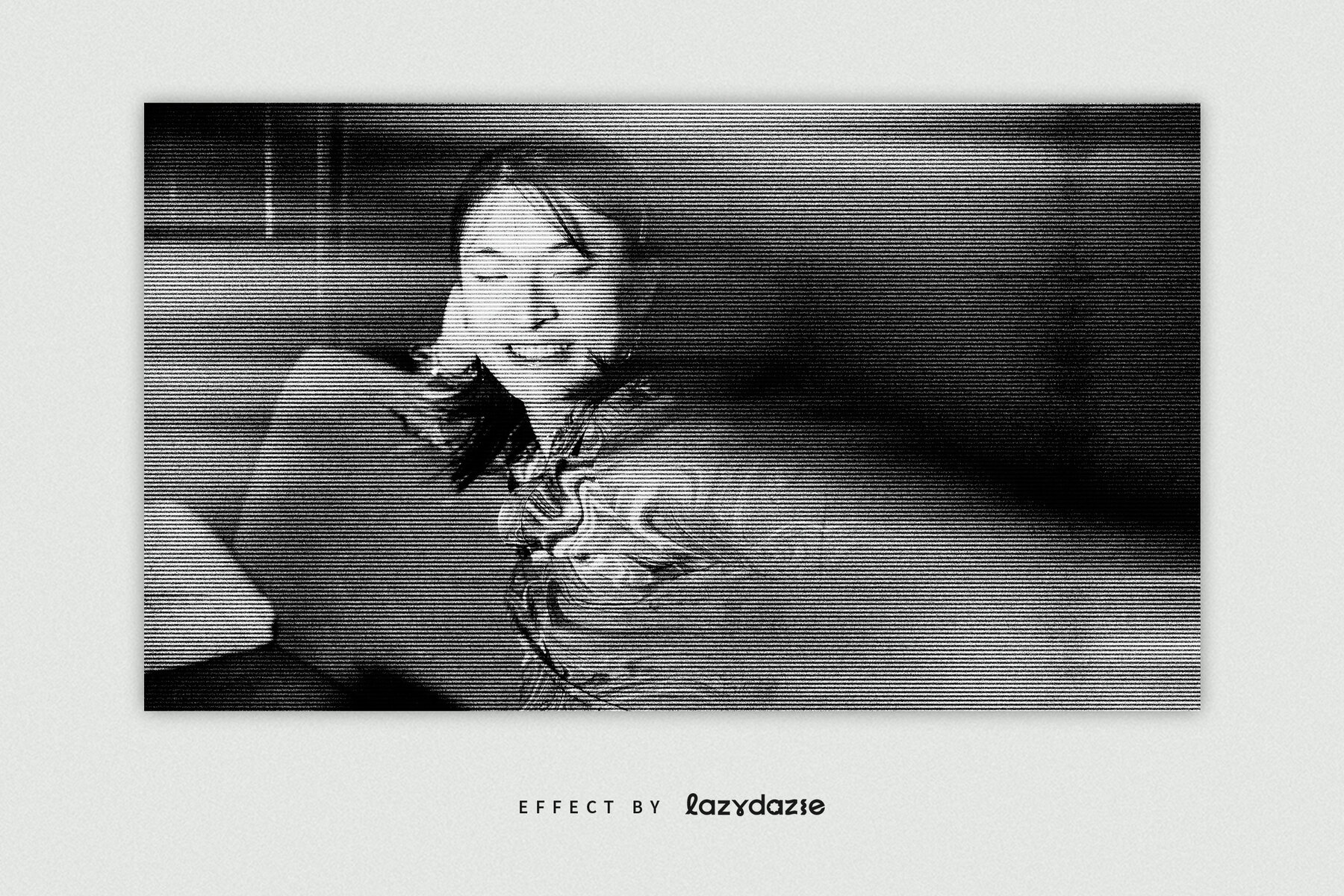 Messy Scanner Image Effect Mockup 5