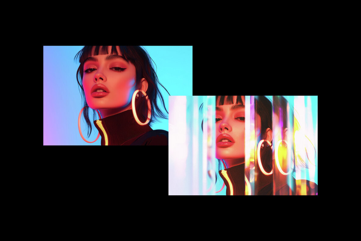 Prismatic Photo Template 3