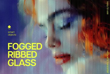 Fogged Ribbed Glass Effect