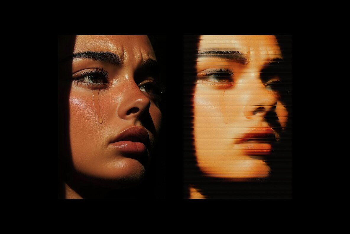 Fogged Ribbed Glass Effect 4