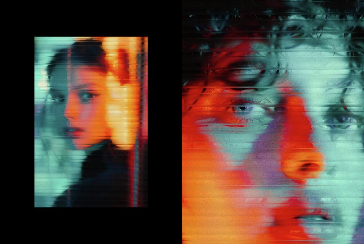 Fogged Ribbed Glass Effect 6