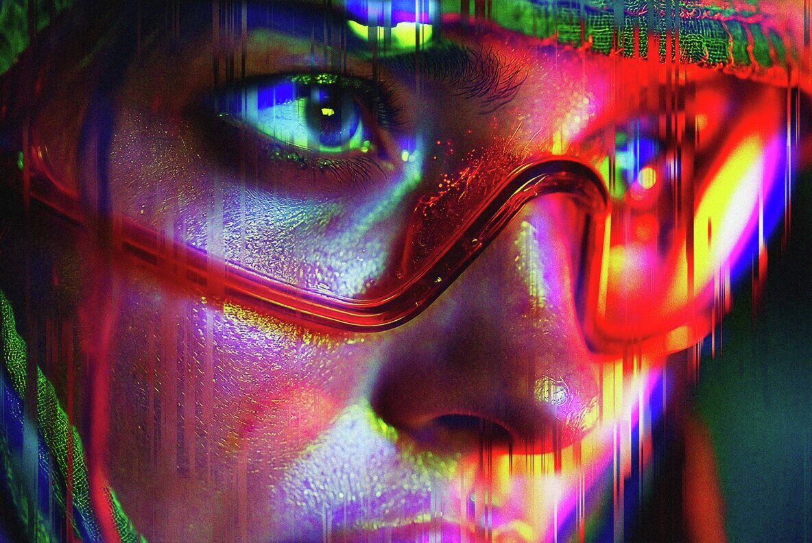 Cyber Glitch Photo Template 7