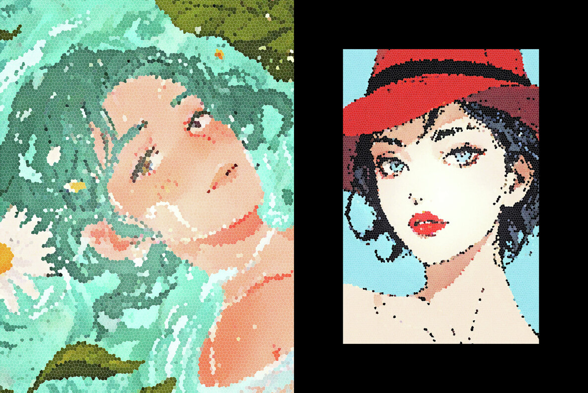 Color Mosaic Photo Effect 4