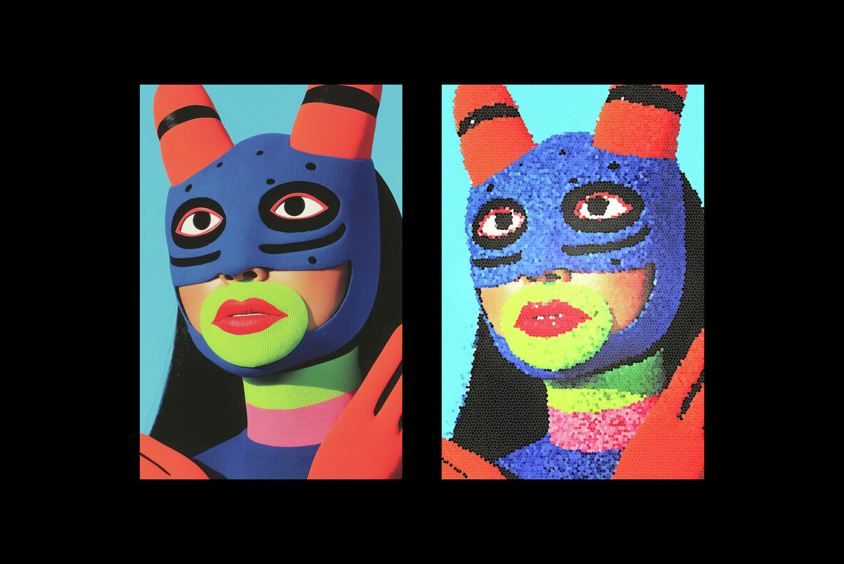 Color Mosaic Photo Effect 6