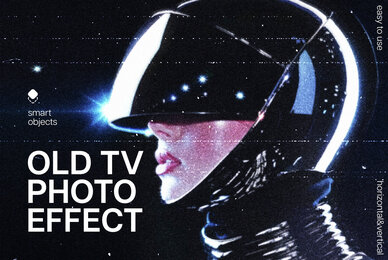 Old TV Photo Template