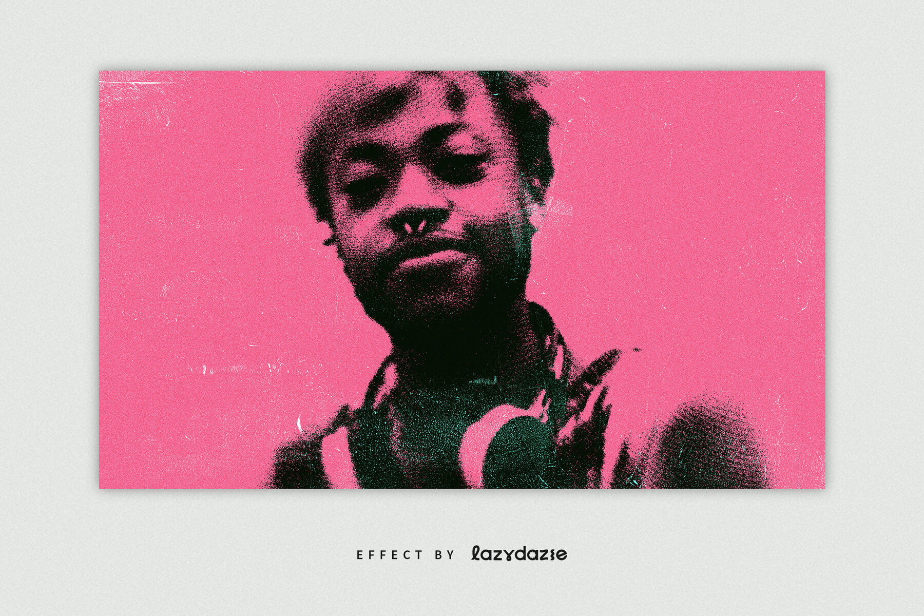 Dissolving Grain Image Effect Mockup 2