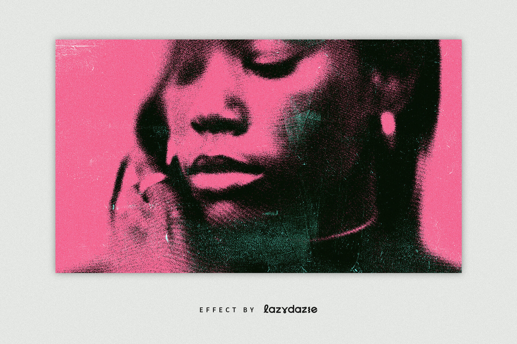 Dissolving Grain Image Effect Mockup 3