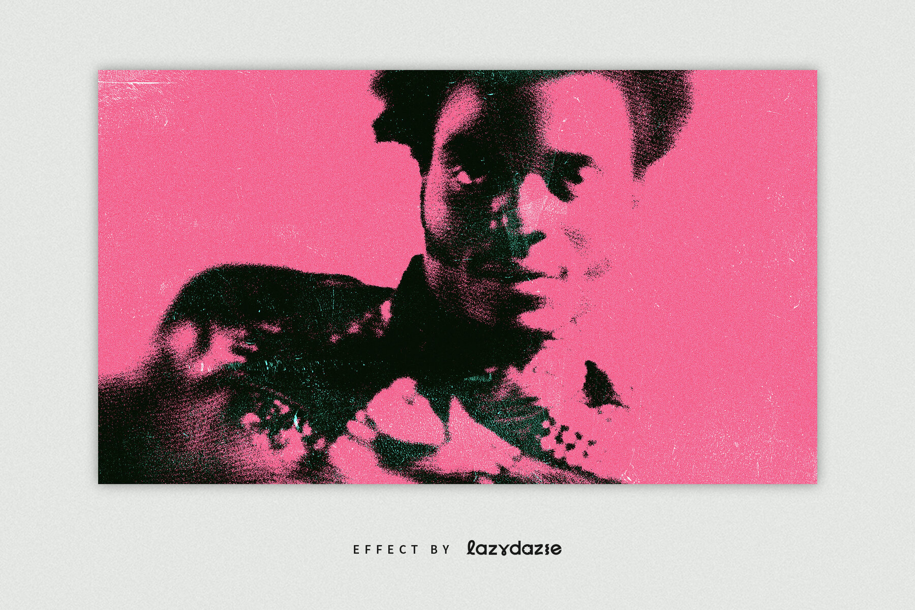 Dissolving Grain Image Effect Mockup 4