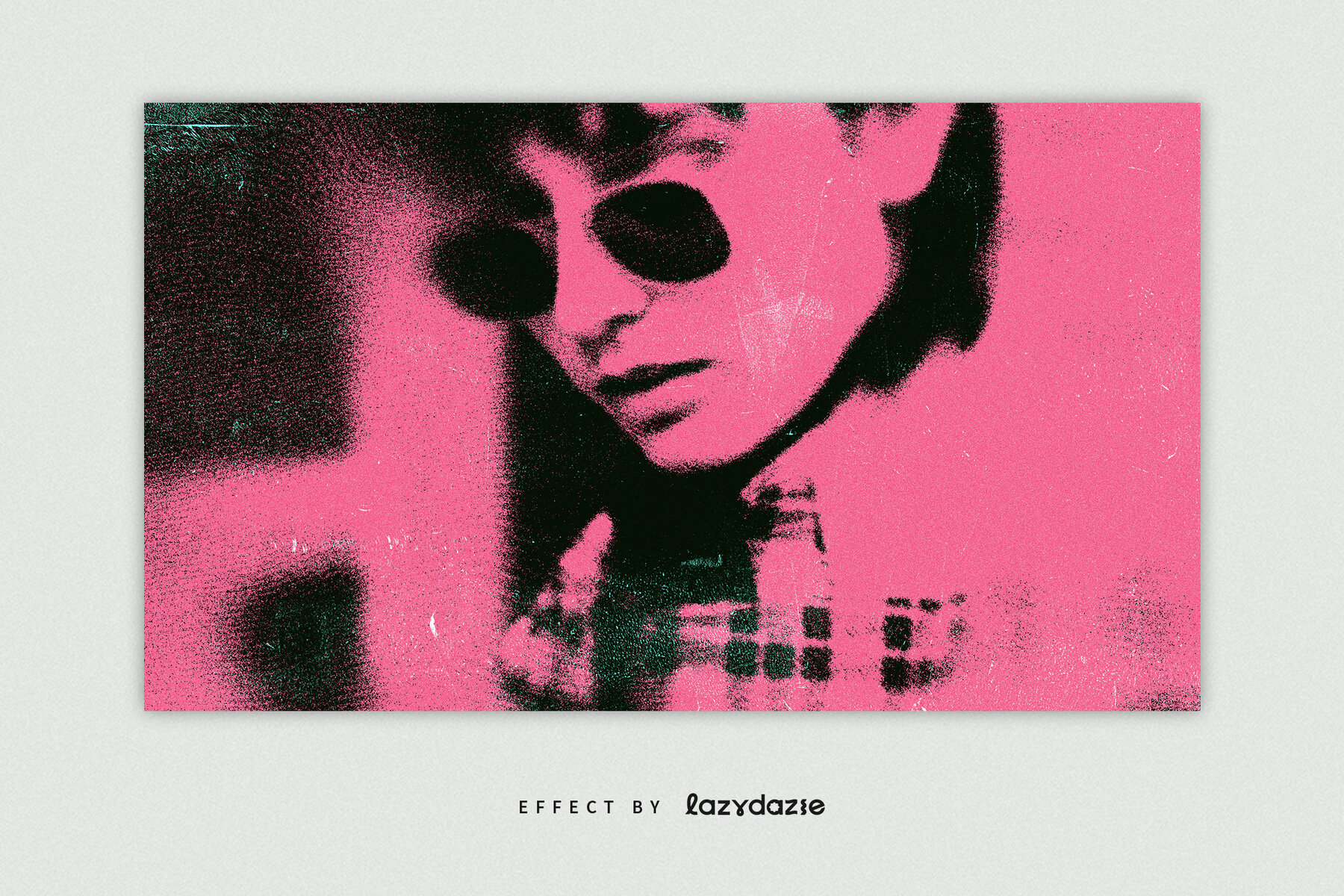 Dissolving Grain Image Effect Mockup 5