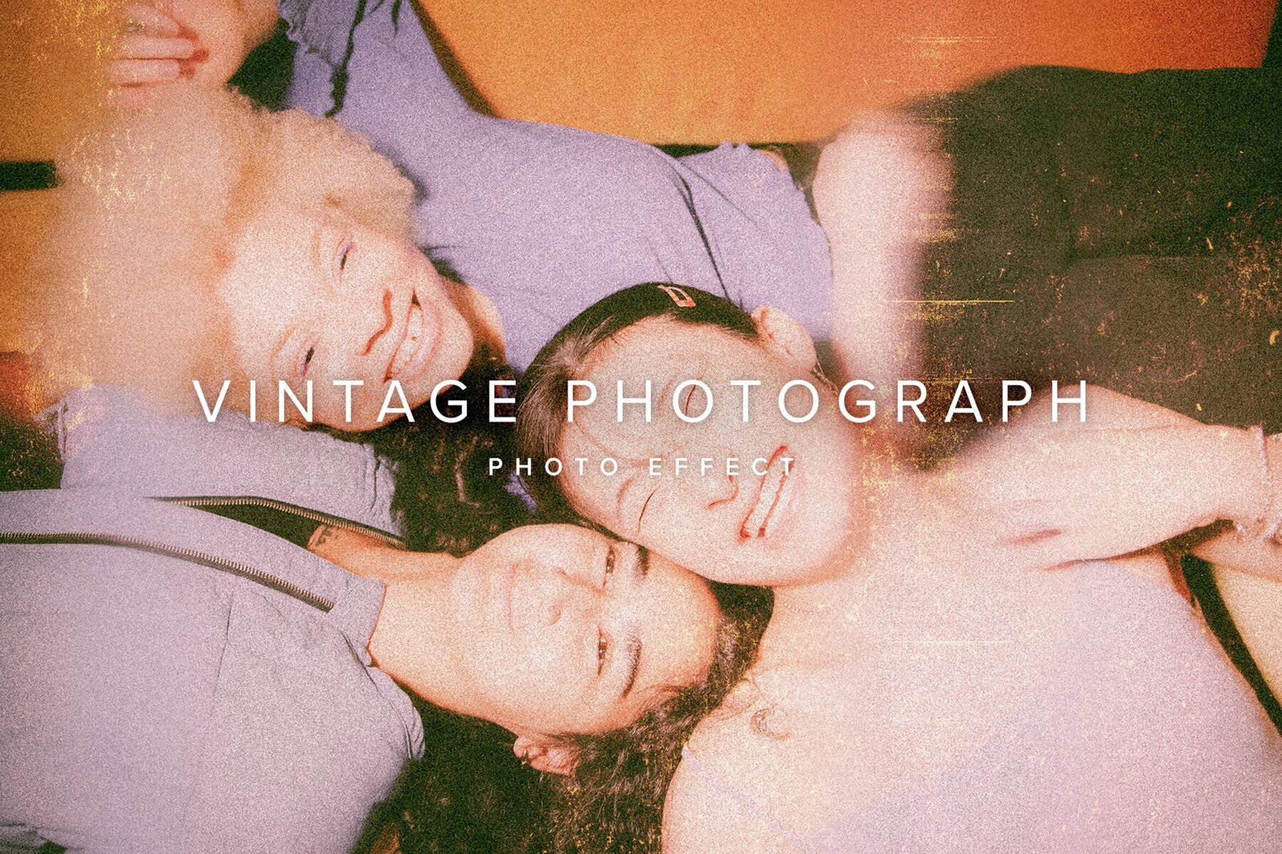 Vintage Photograph Image Effect Mockup 1