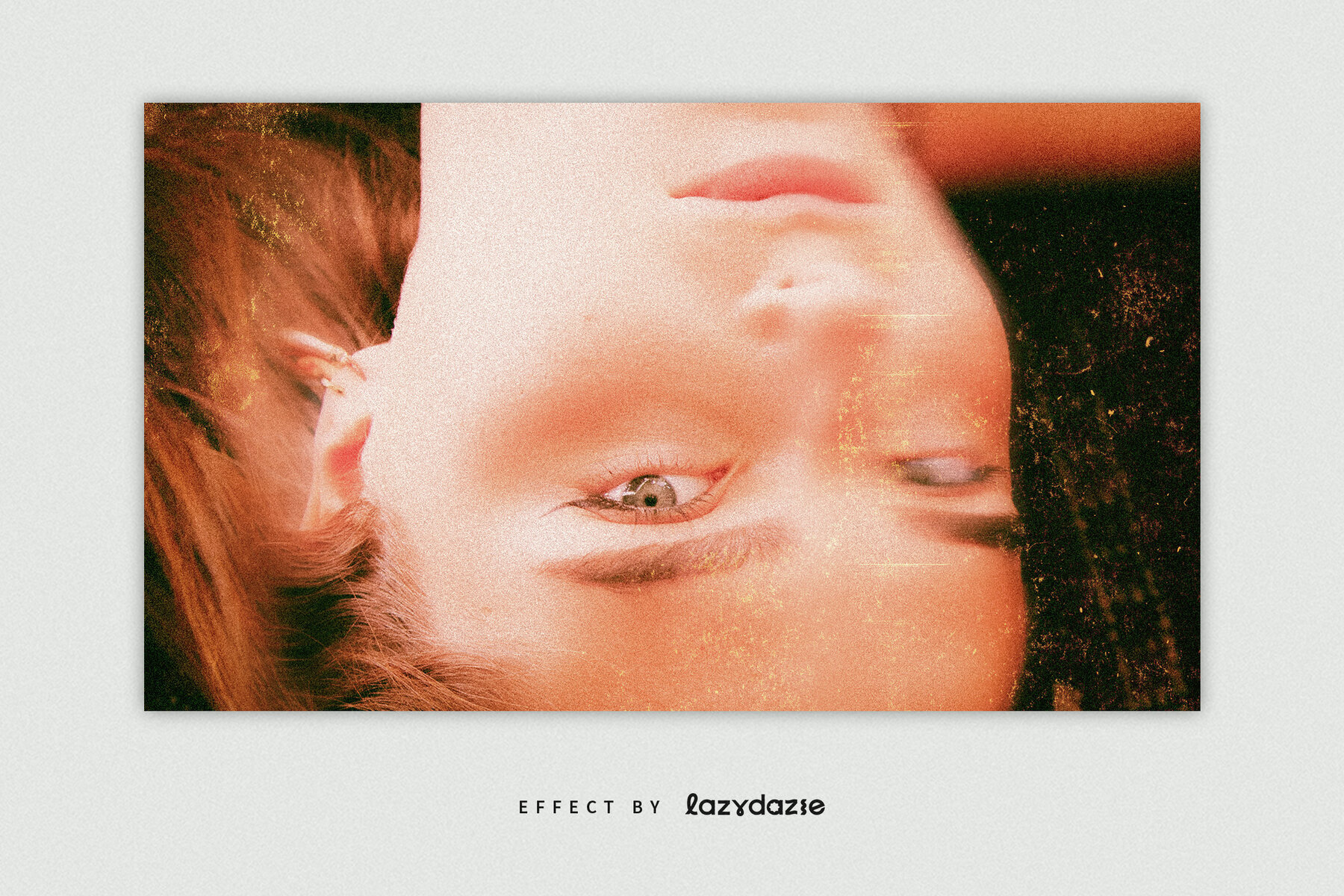 Vintage Photograph Image Effect Mockup 3