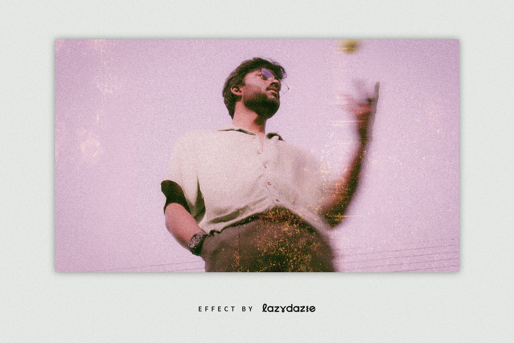 Vintage Photograph Image Effect Mockup 4