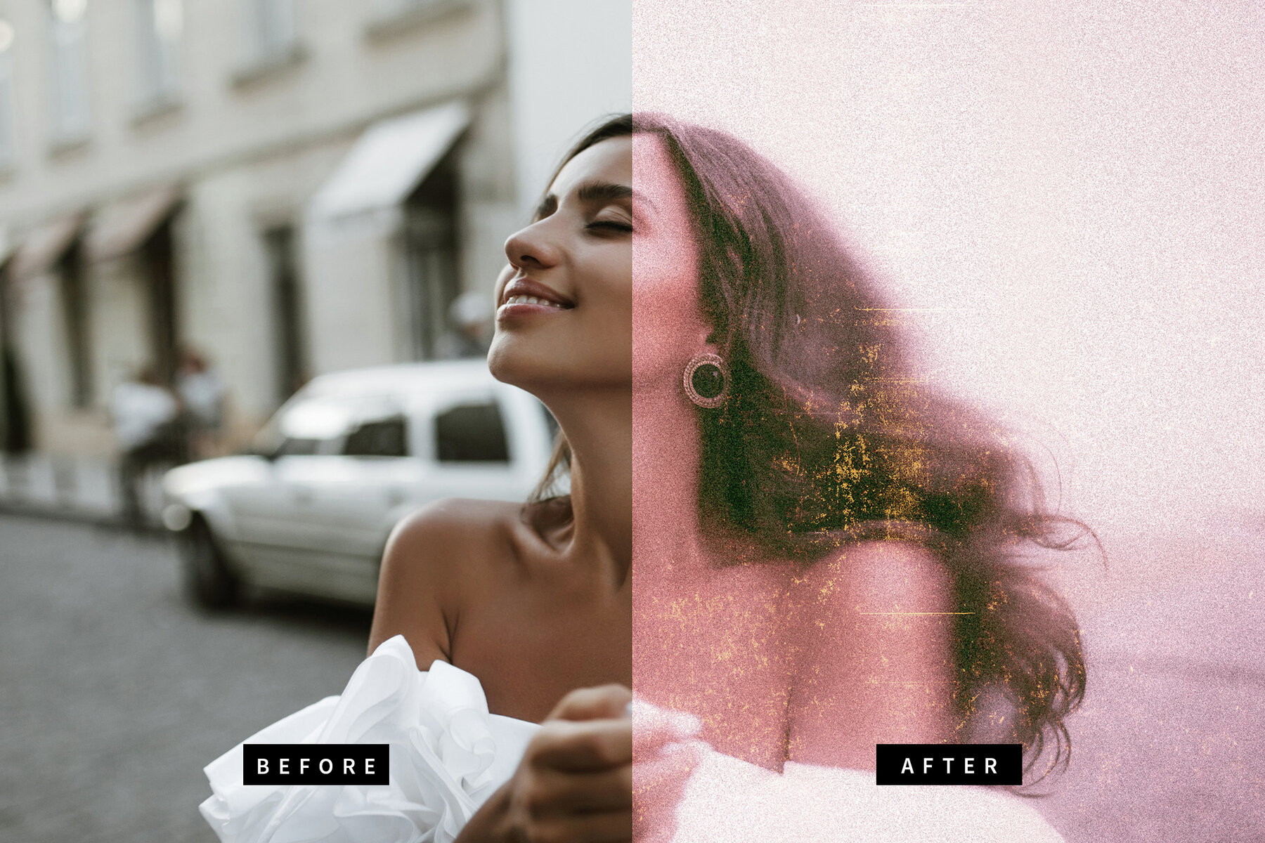 Vintage Photograph Image Effect Mockup 7