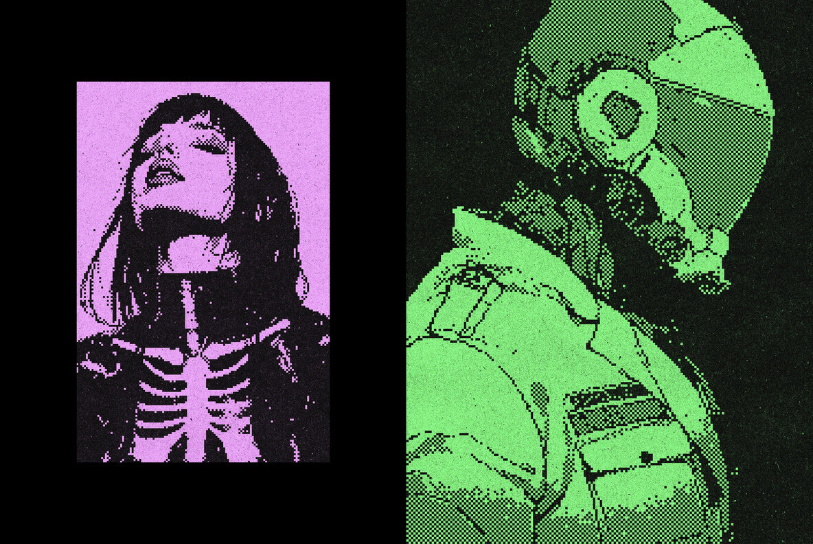 Retro Pixelated Effect 4