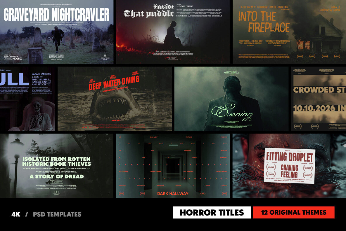 Horror Film Titles Collection 1