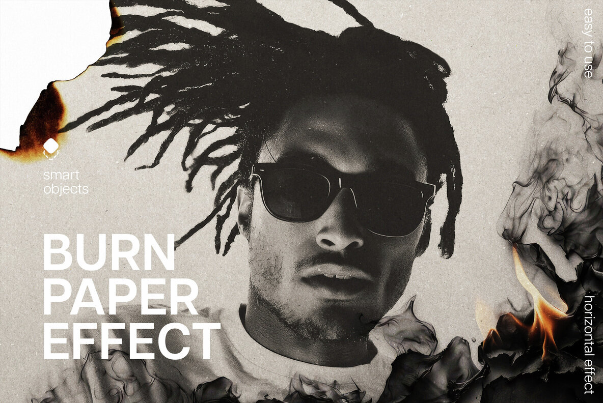 Burn Paper Photo Effect 1