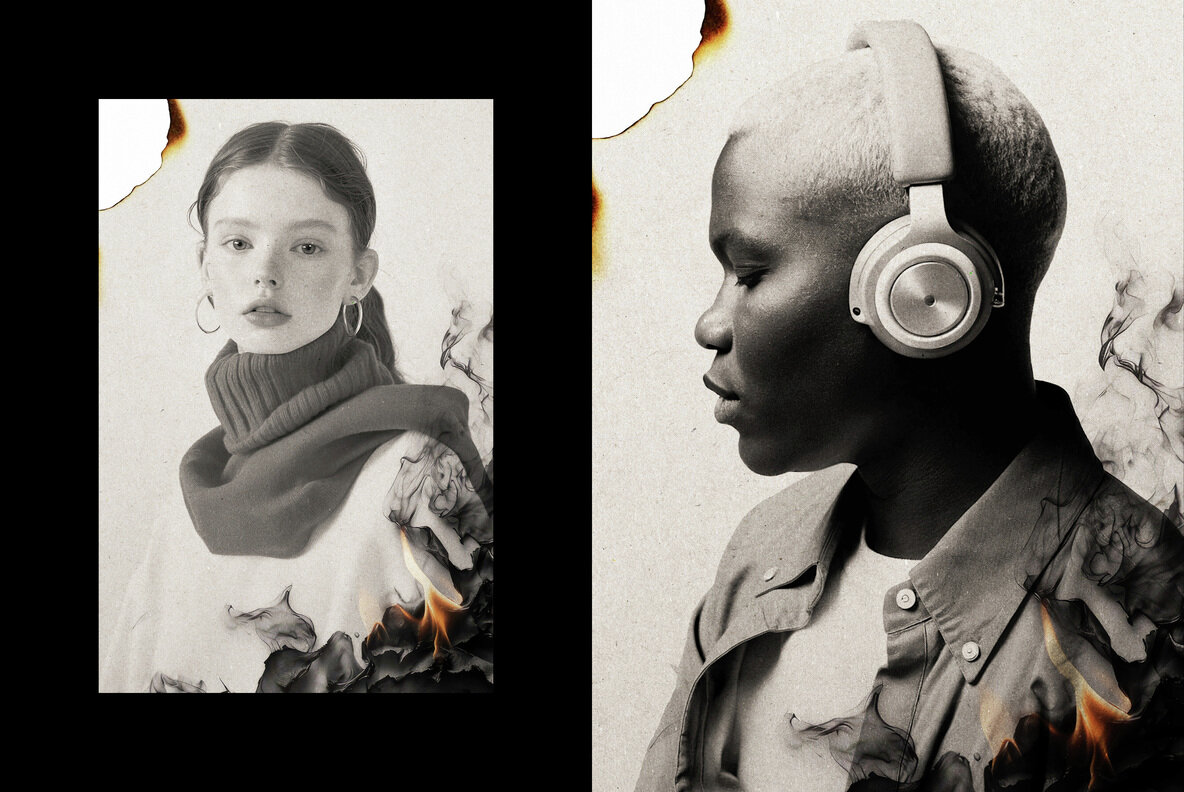 Burn Paper Photo Effect 4