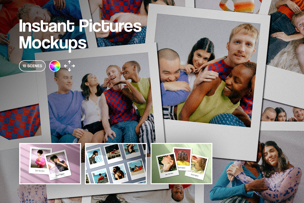 Polaroid Instant Picture Mockups 1