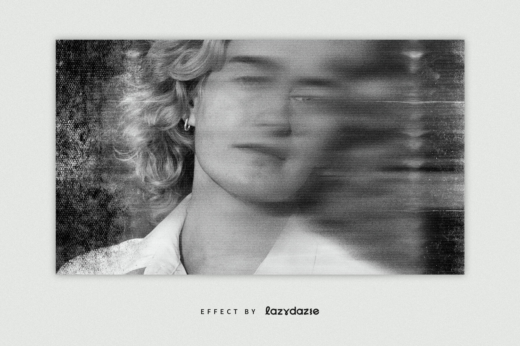 Dirty Scan Image Effect Mockup 3