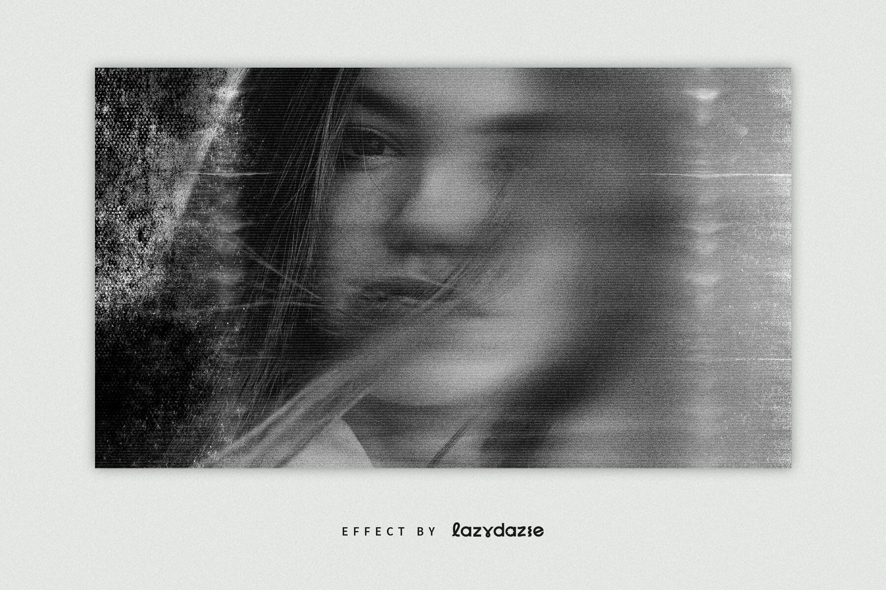 Dirty Scan Image Effect Mockup 4