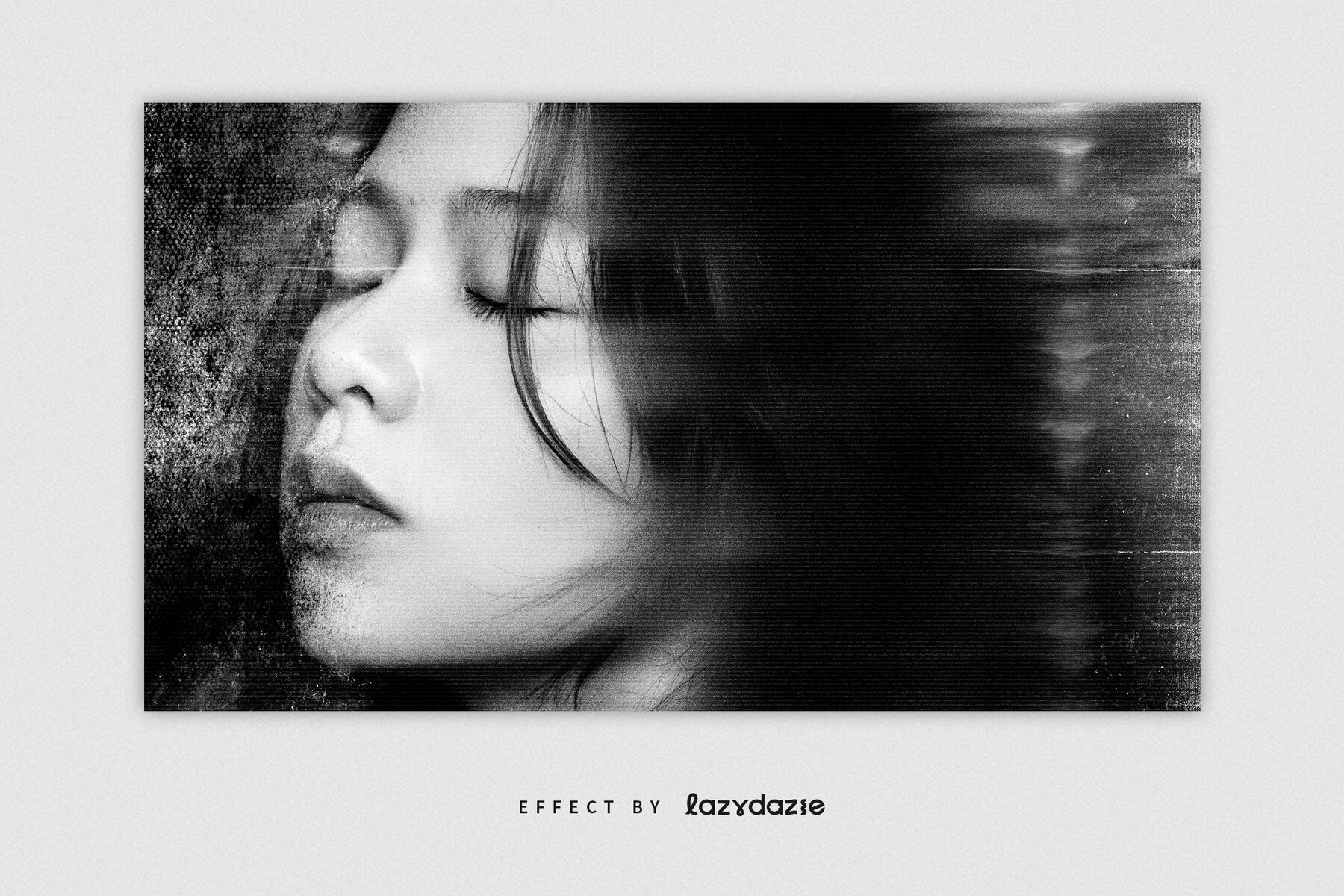 Dirty Scan Image Effect Mockup 5