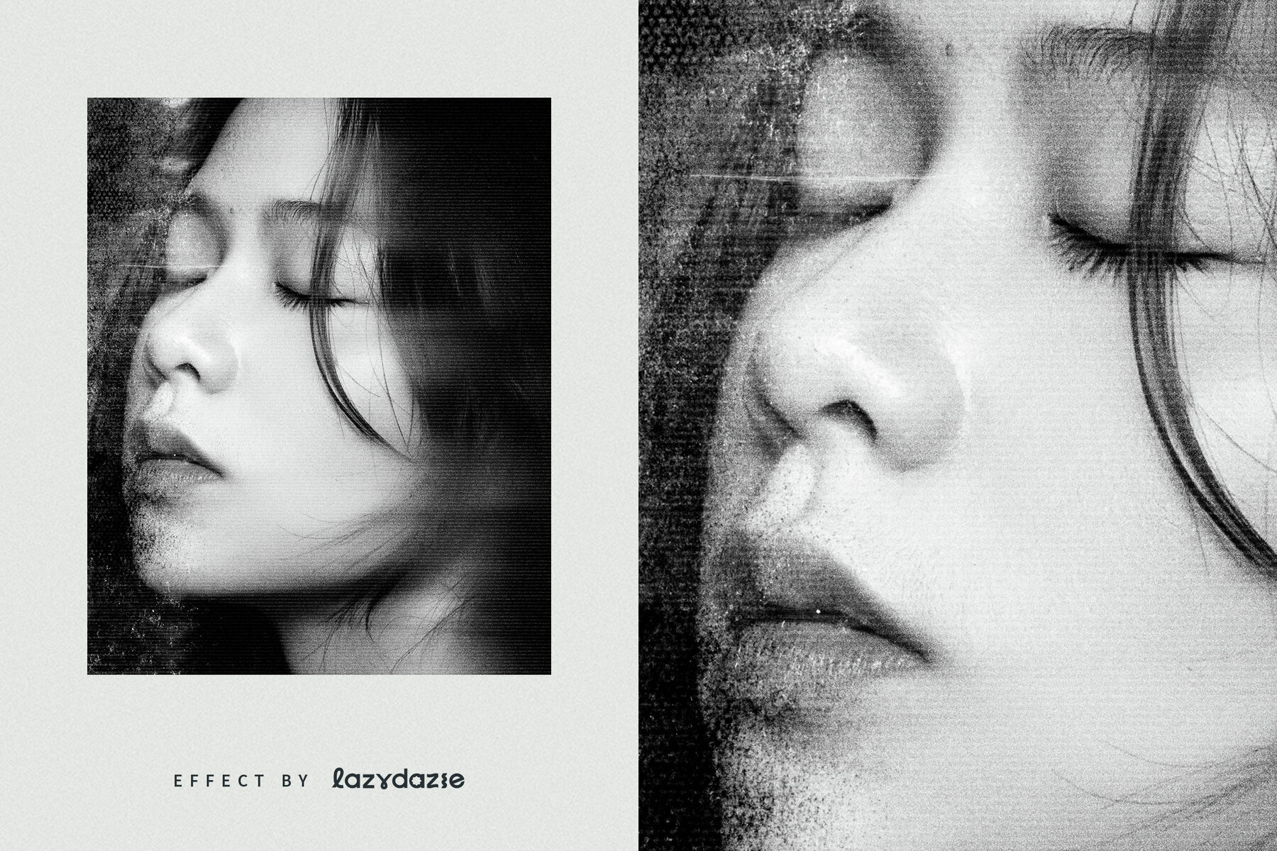 Dirty Scan Image Effect Mockup 6