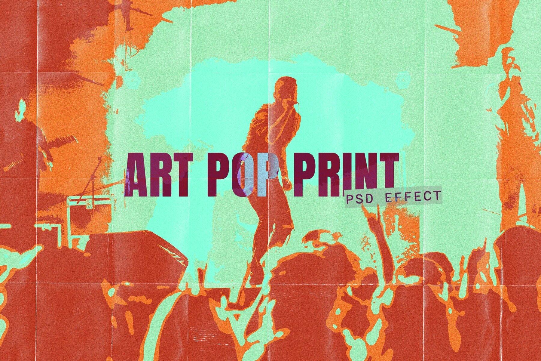 Art Pop Image Effect Mockup 1