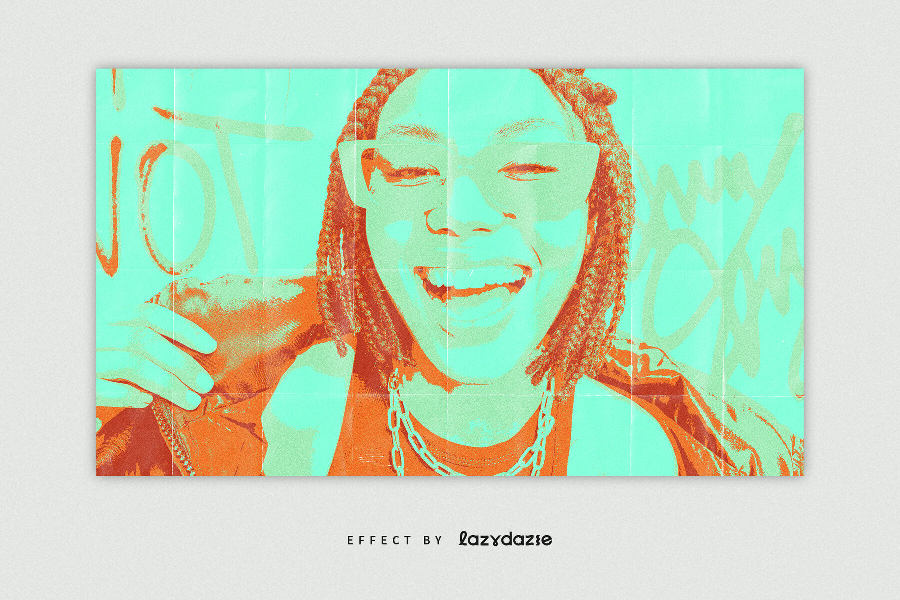 Art Pop Image Effect Mockup 2