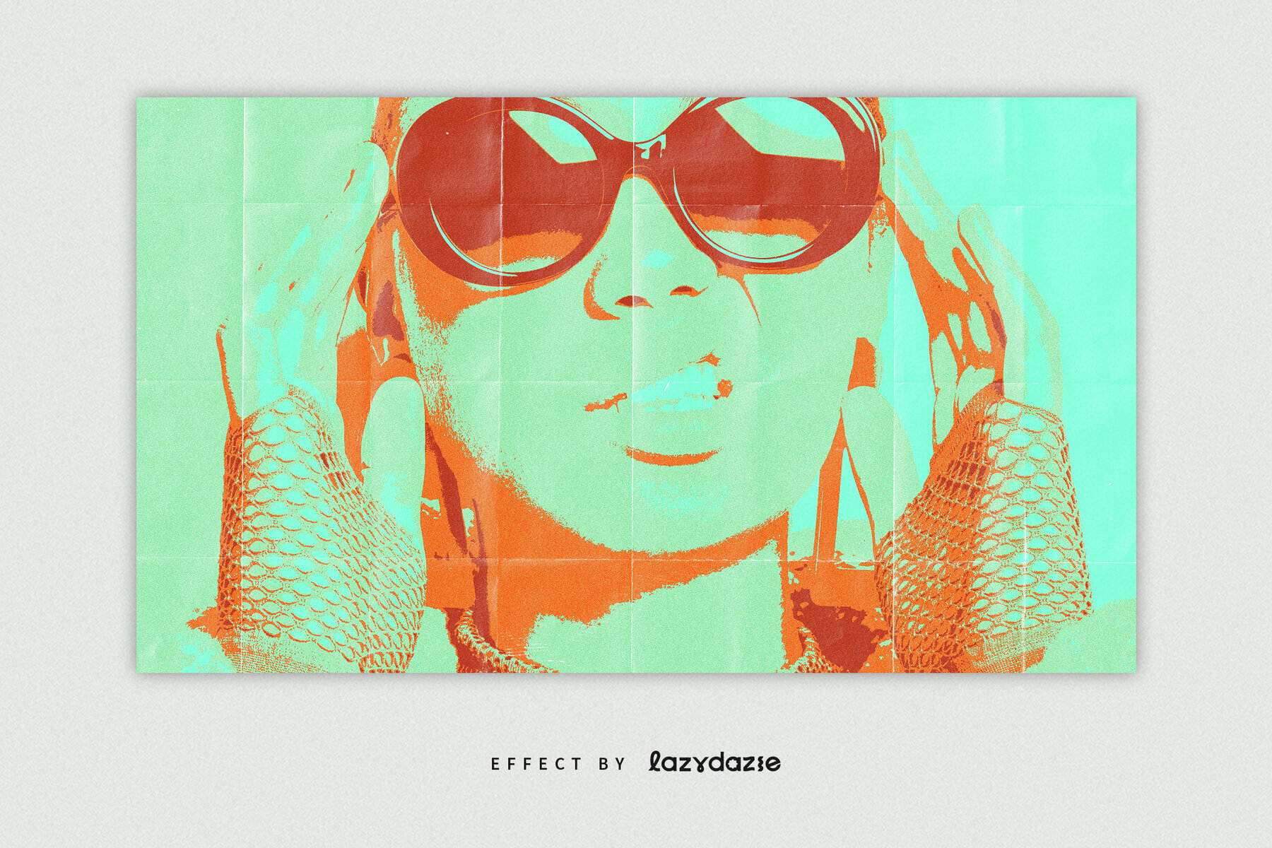 Art Pop Image Effect Mockup 3