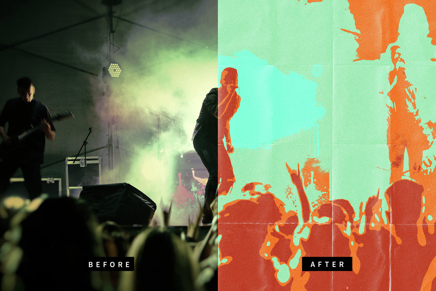 Art Pop Image Effect Mockup 7