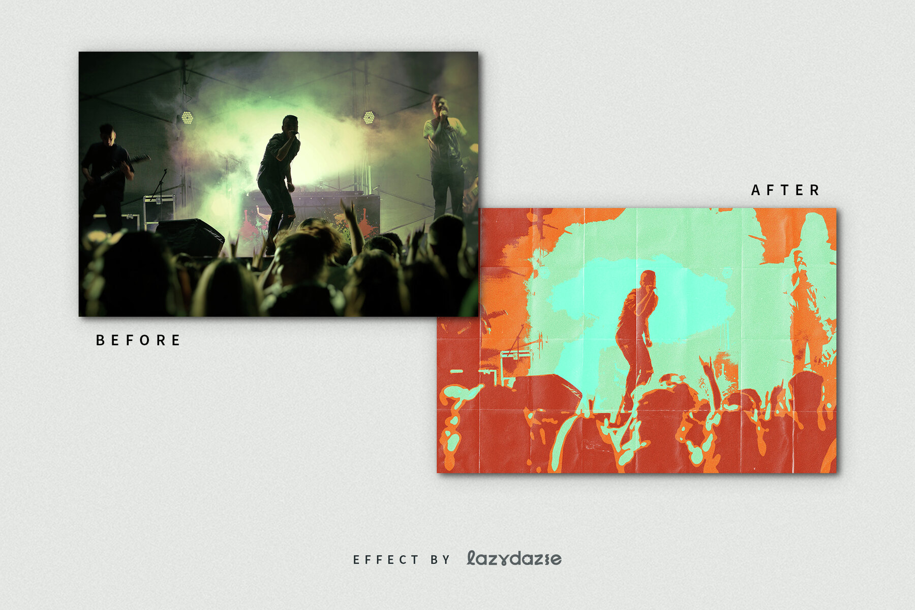 Art Pop Image Effect Mockup 8