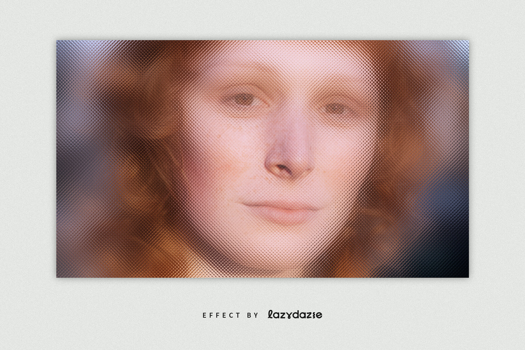 Glass Distortion Image Effect Mockup 2