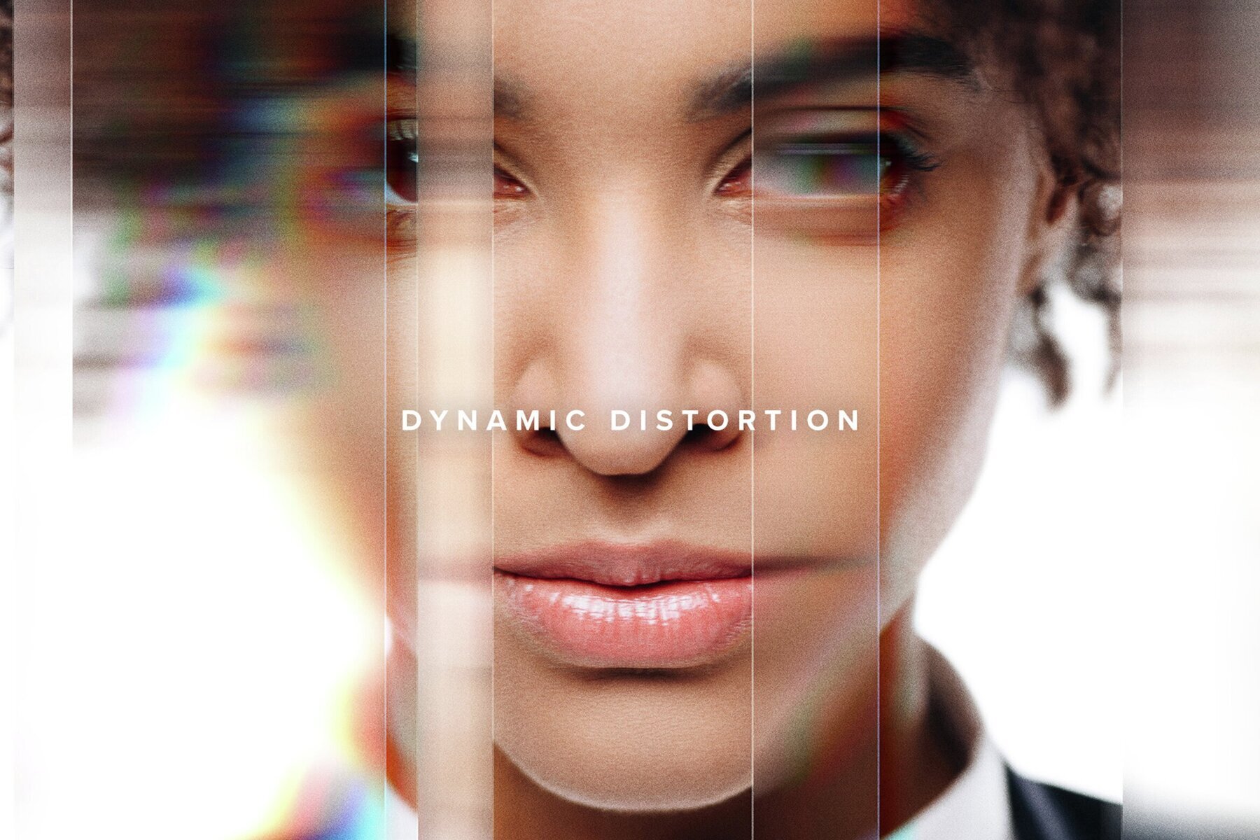Prism Distortion Image Effect Mockup 1