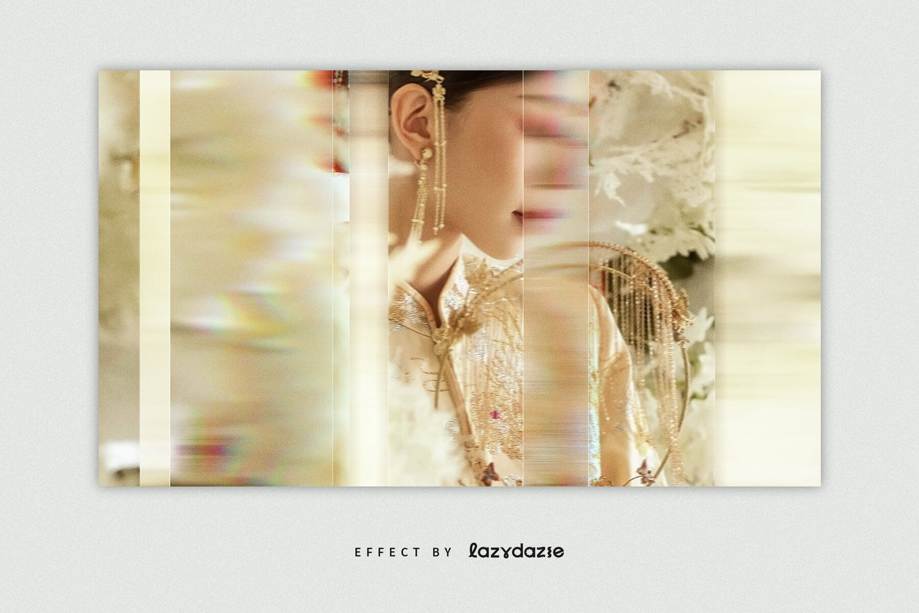 Prism Distortion Image Effect Mockup 4