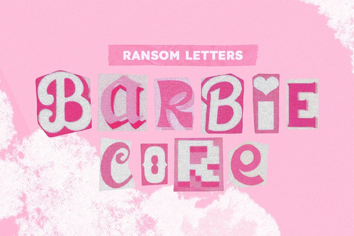 Barbiecore Ransom Letters 1