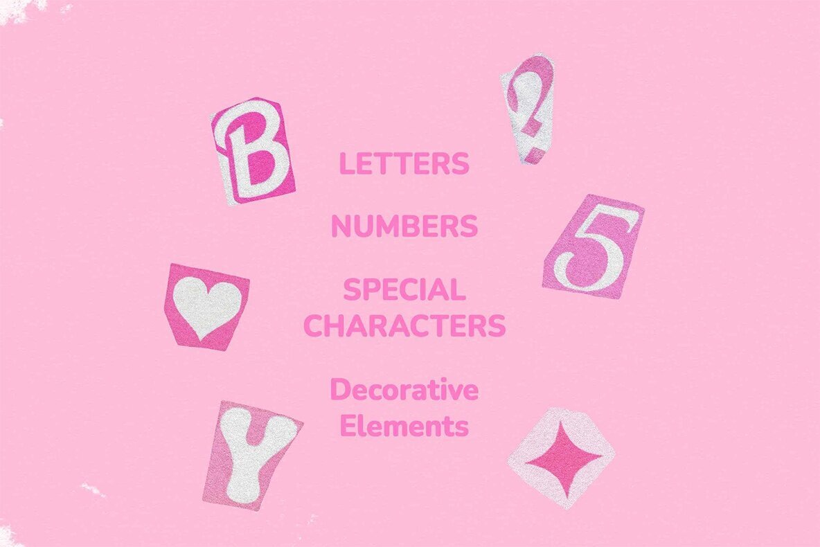 Barbiecore Ransom Letters 3