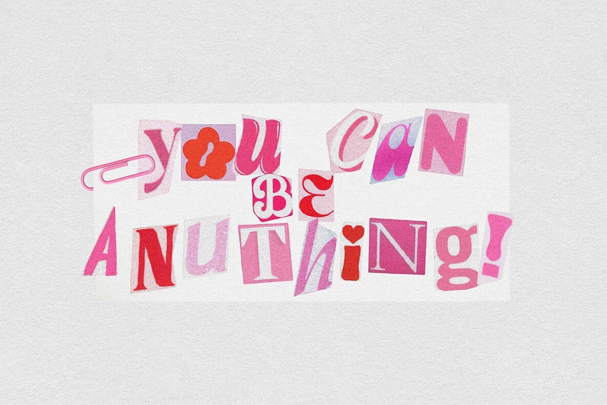 Barbiecore Ransom Letters 4