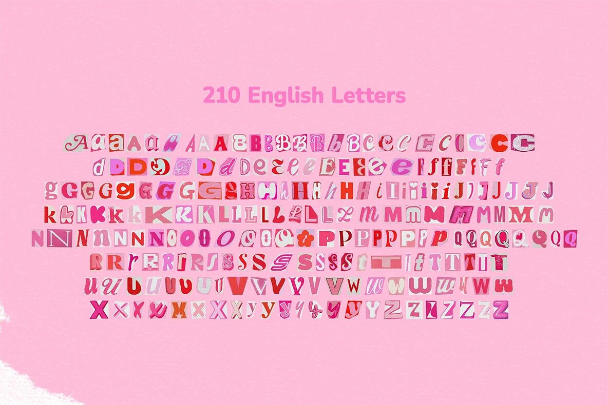 Barbiecore Ransom Letters 5