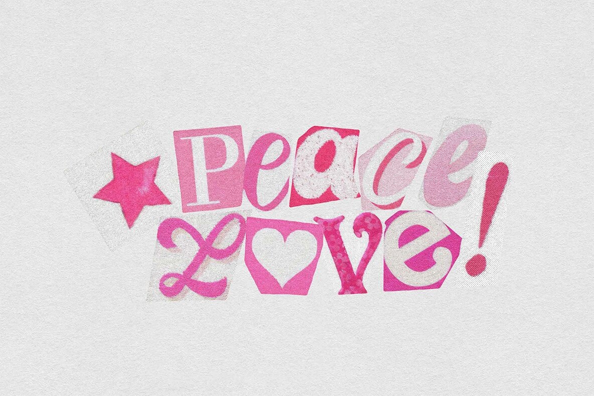 Barbiecore Ransom Letters 6