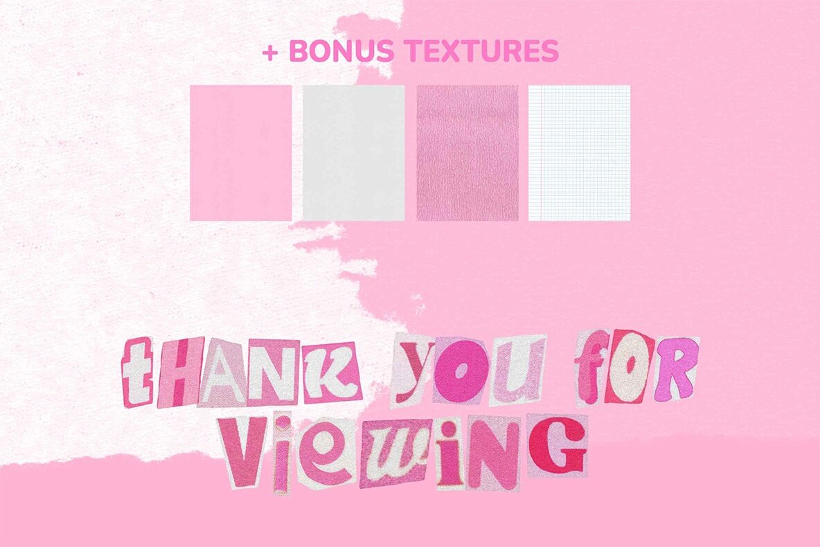 Barbiecore Ransom Letters 8