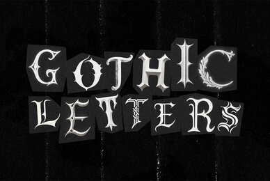 Gothic Png Ransom Letters
