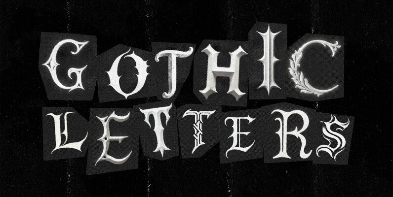 Gothic Png Ransom Letters